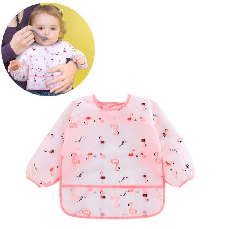 Babero Mangas Largas Impermeable Flamingo 2 a 4 Años Úpale