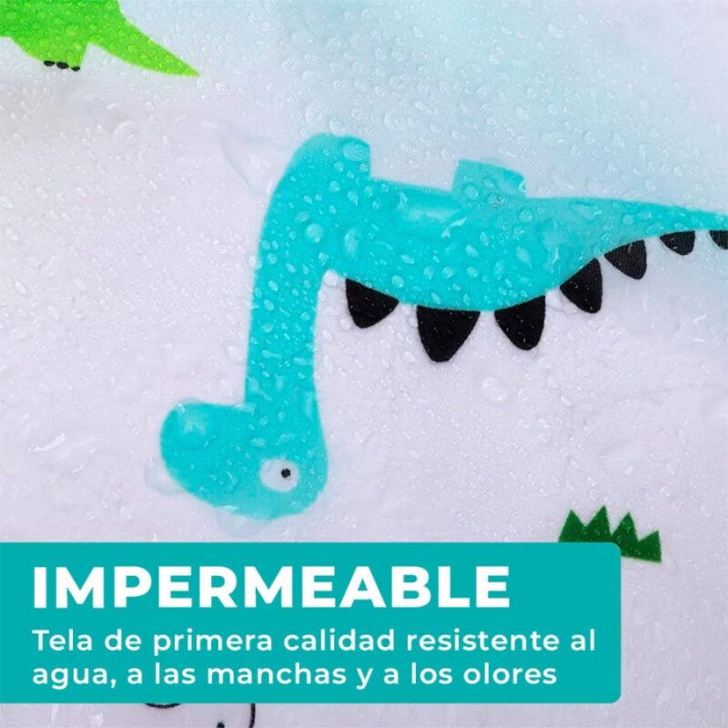 Babero Mangas Largas Impermeable Dinosaurio 2 a 4 Años Úpale - Imagen 3