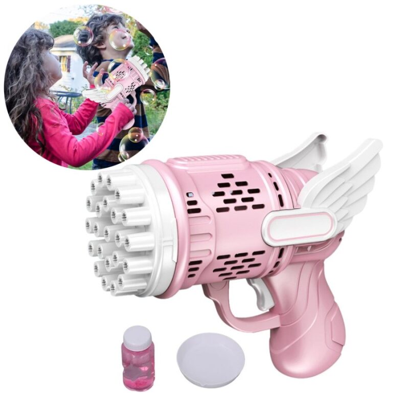 Pistola De Burbujas Rosa 23 Orificios Úpale