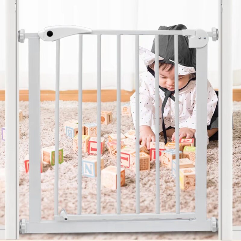 Puerta fija para protección de bebés Blanca 75 x 82 cm Úpale - Imagen 2