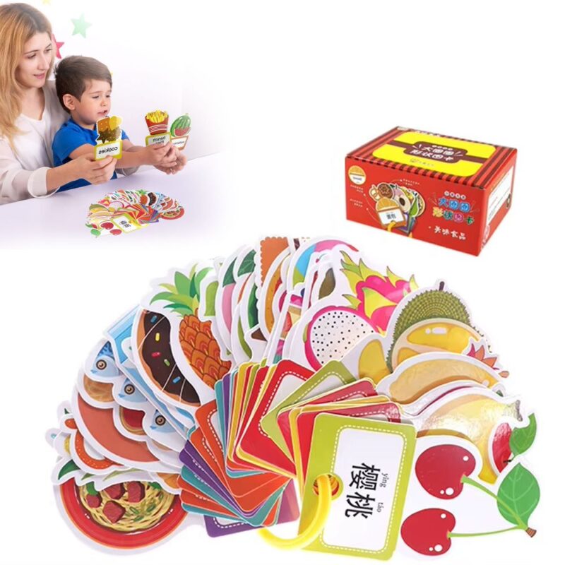 Tarjetas Didácticas (Flashcards) para niños Comida Úpale