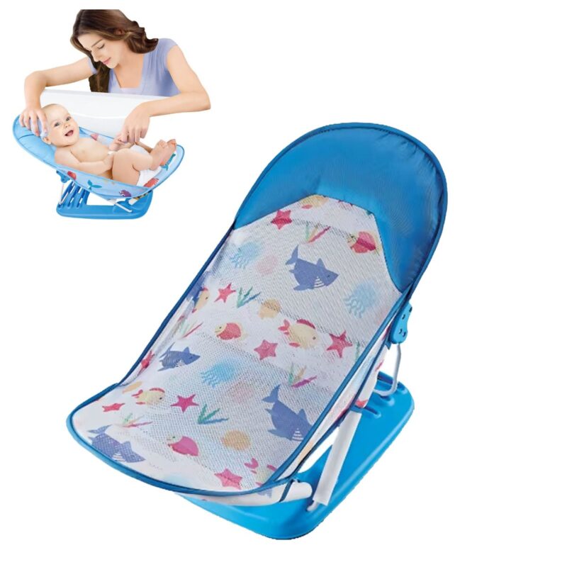 Asiento De Ducha para bebé Con Malla Azul Úpale