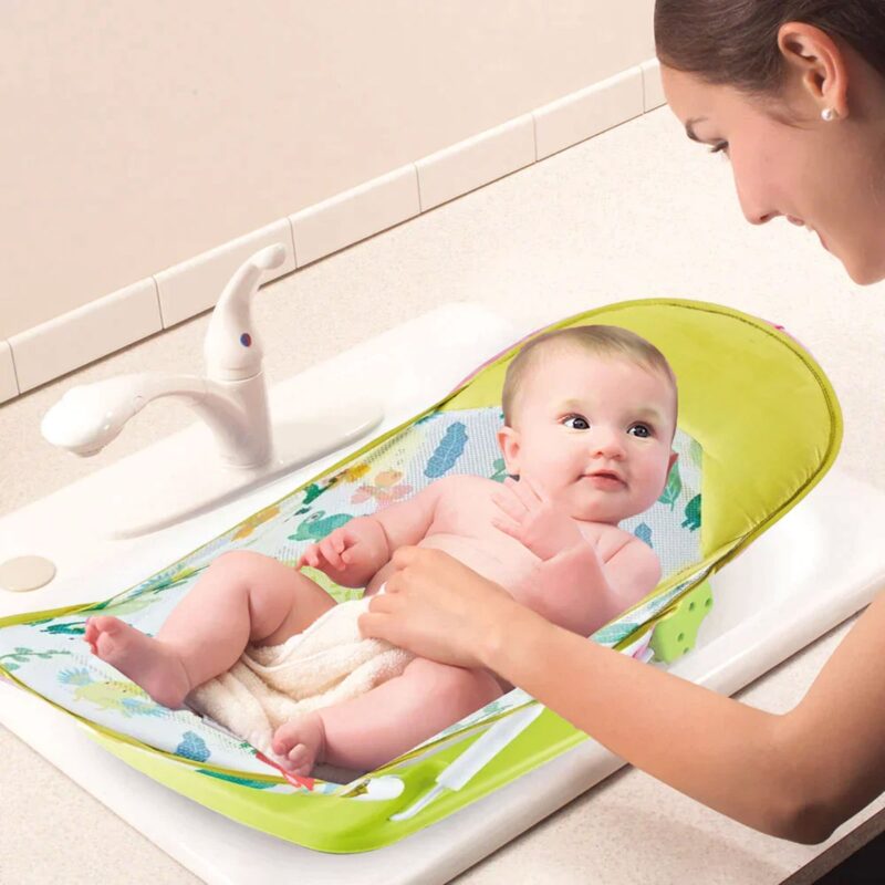 Asiento De Ducha para bebé Con Malla Verde Úpale - Imagen 4