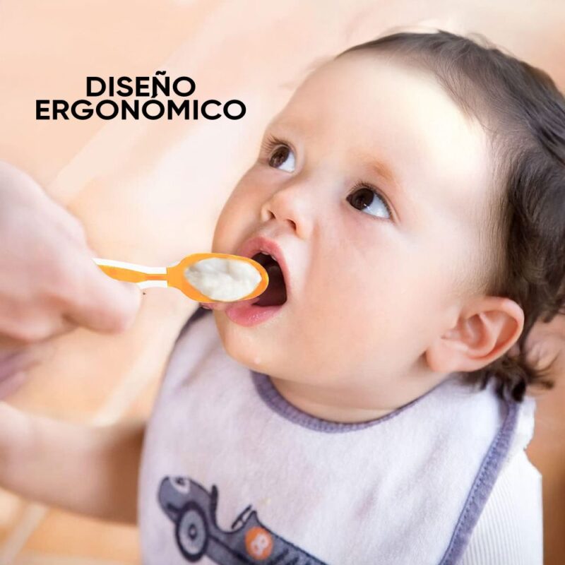 Juego De Cucharas para Dentición de bebés Amarillo BLW Úpale - Imagen 4