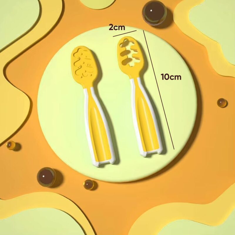 Juego De Cucharas para Dentición de bebés Amarillo BLW Úpale - Imagen 3