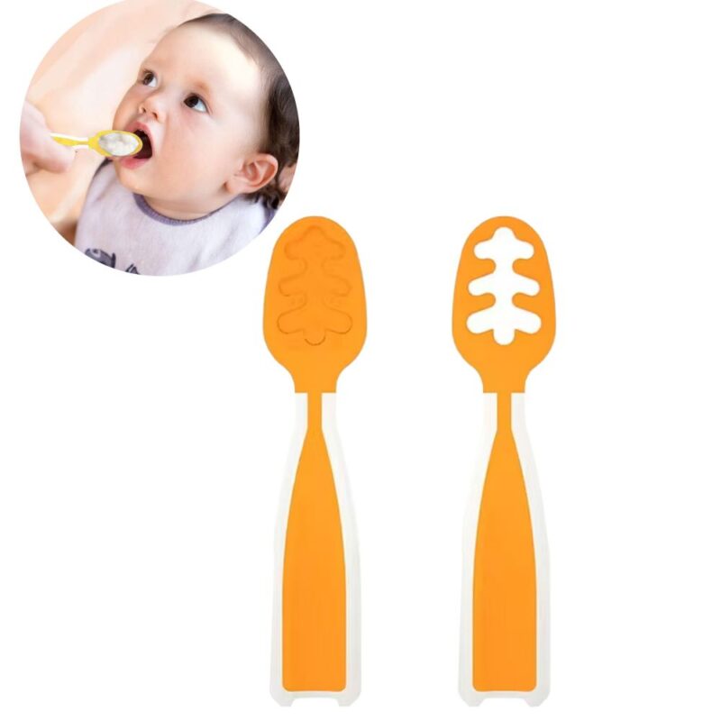 Juego De Cucharas para Dentición de bebés Amarillo BLW Úpale