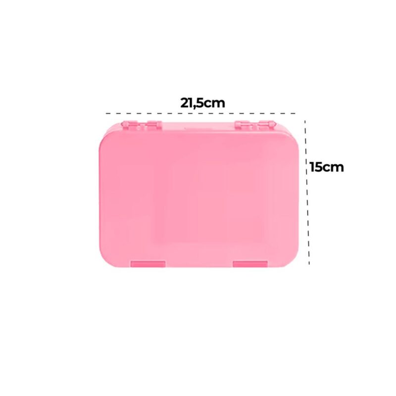 Lonchera Milé Mediana Rosa 6 Divisiones Úpale - Imagen 2