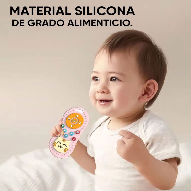 Masticador de silicón para bebés Control Remoto Rosa Úpale - Imagen 4