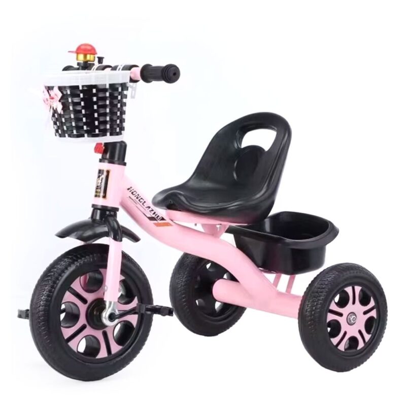 Triciclo Rosa Con Canasta Tejida para niñas Úpale - Imagen 4