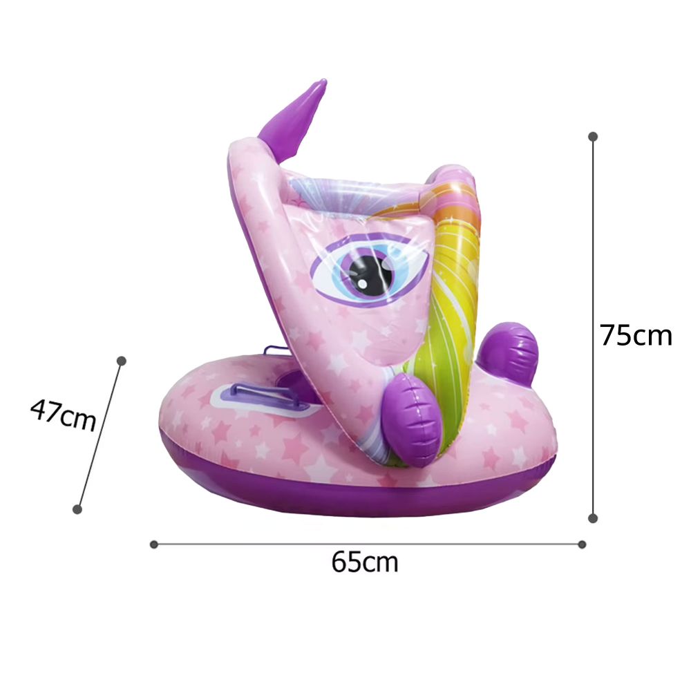 Flotador De Piscina Techo Inflable para bebés Lila - Imagen 2