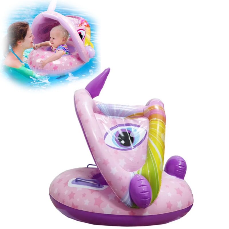 Flotador De Piscina Techo Inflable para bebés Lila