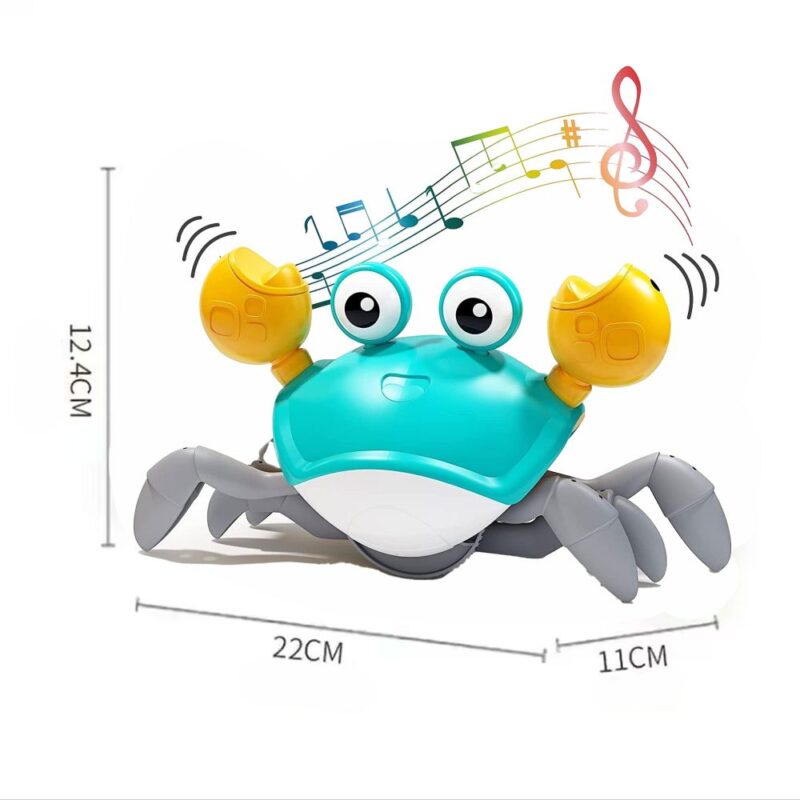 Juguete para bebés Cangrejo Musical Turquesa - Imagen 4