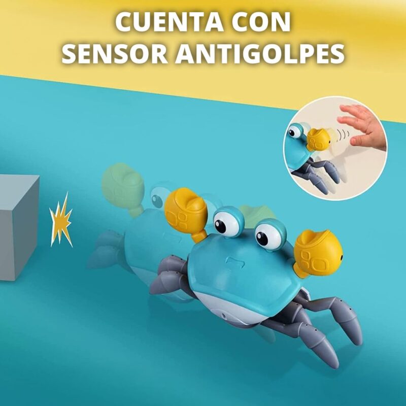 Juguete para bebés Cangrejo Musical Turquesa - Imagen 3