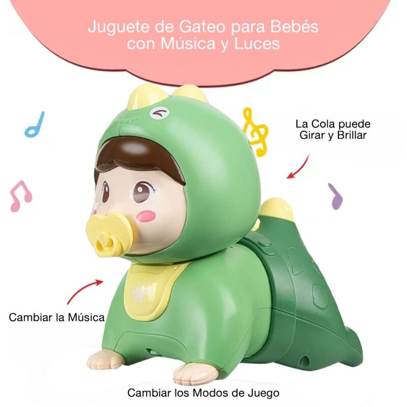 Juguete Bebé Gatea Verde Úpale - Imagen 2