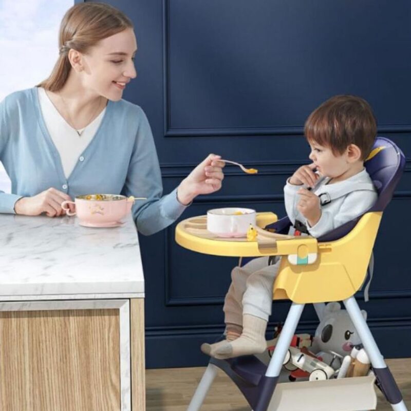 Silla De Comer para bebés Azúl Cora Úpale - Imagen 3