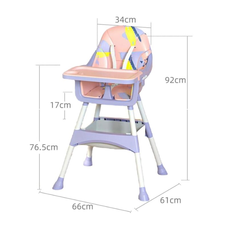 Silla De Comer para bebés Rosa Cora Úpale - Imagen 4