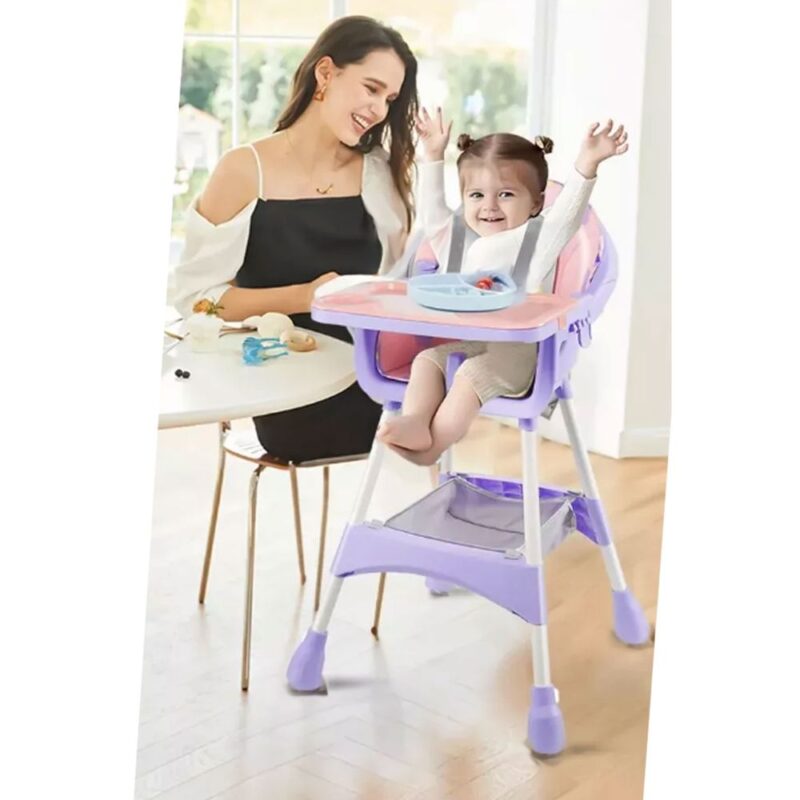 Silla De Comer para bebés Rosa Cora Úpale - Imagen 3