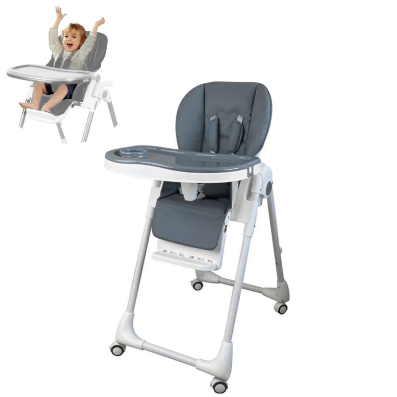 Silla De Comer para bebés Leia Gris Úpale