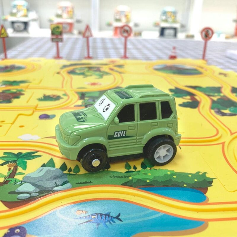 Pista Eléctrica Armable Dino 15 Piezas Úpale - Imagen 6