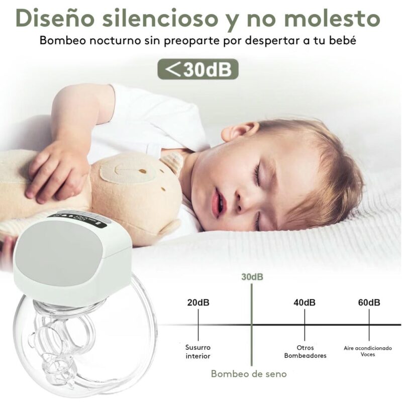 Extractor Eléctrico de Leche Materna Inalámbrico S10 Gris Pro Úpale - Imagen 3