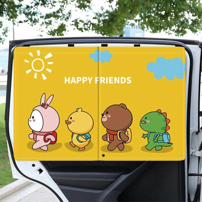 Cortina De Carro para Ventanas Animales Doble Úpale - Imagen 2