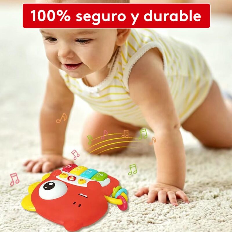 Piano Musical para Bebés Dino Rojo Úpale - Imagen 2