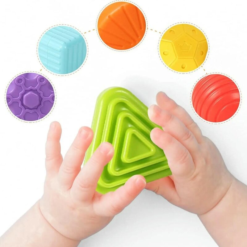 Juguete Cubo Encajable De Formas Geométricas Úpale - Imagen 2