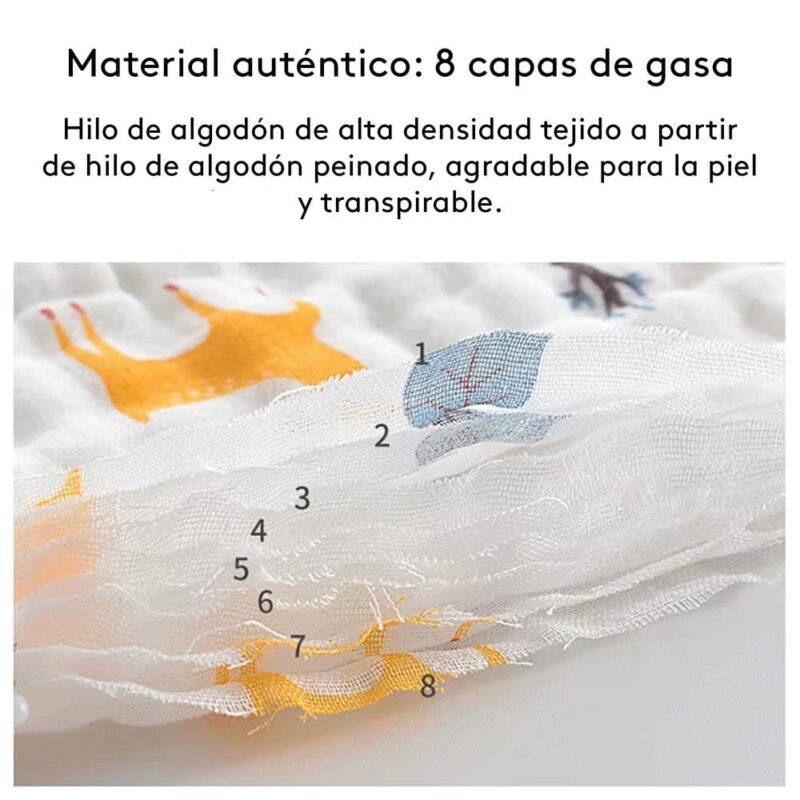 Babero De Tela Pack x2 Arcoíris Úpale - Imagen 3