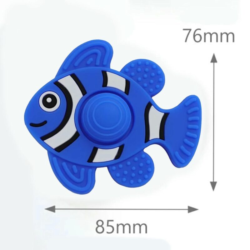Masticador para bebés Pez Azul Oscuro Úpale - Imagen 2