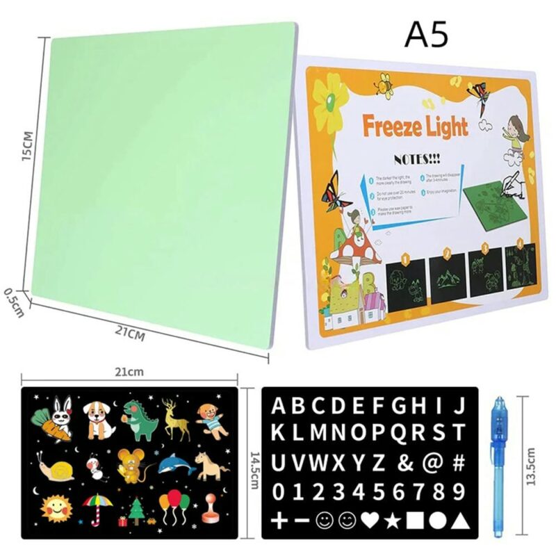 Tablet LCD Fluorescente Para Niños 15x21 Cm Úpale - Imagen 2